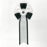 弔用リボン記章 喪章 胸章 中旭光 黒色