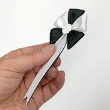 弔用リボン記章 喪章 胸章 五方 黒色