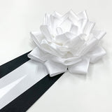 弔用リボン記章 喪章 胸章 大リボンバラ タレ付き