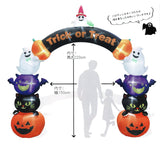 エアーディスプレイアーチ ハロウィン パンプキンフレンズ H300cmXW345cm