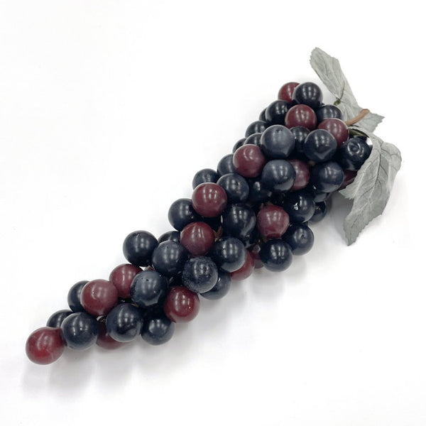 造花 ぶどう グレープの実 25cm ワイン色 - フェイクフルーツ・果物