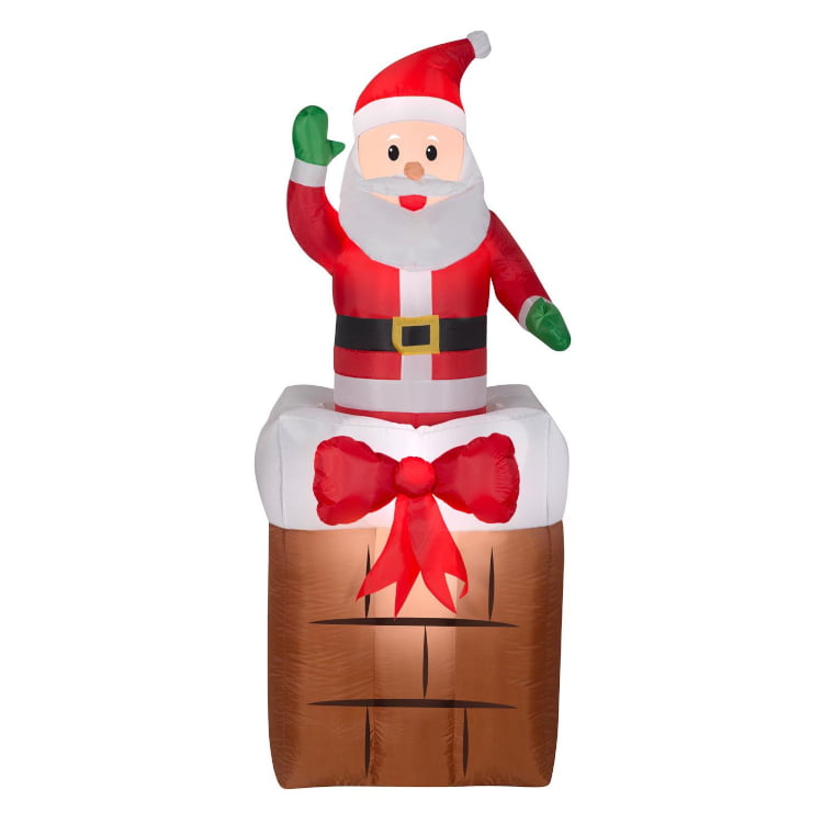クリスマス　サンタ　インテリア　ディスプレイ　アメリカ輸入 ムービングエアーディスプレイ ハッピーサンタ サンタクロース