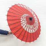 踊り傘 藤 赤色 装飾用