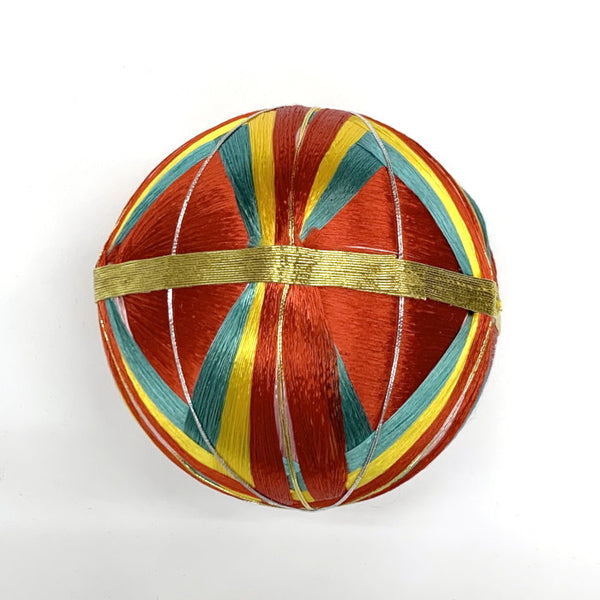 鞠 まり 直径10cm 赤色 装飾用（在庫処分品）