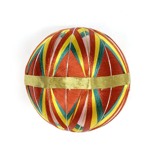 鞠 まり 直径13cm 赤色 装飾用（在庫処分品）