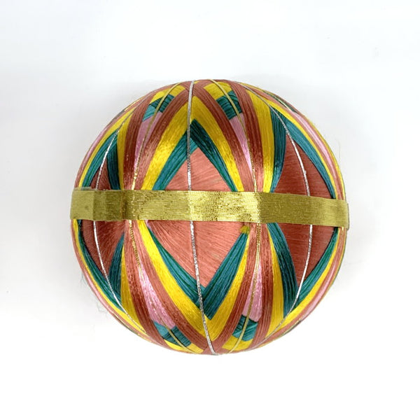 鞠 まり 直径13cm 朱色 装飾用（在庫処分品）