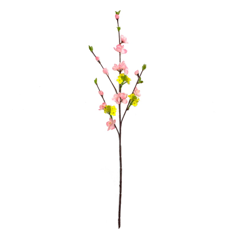【未使用品】菜の花 なのはな 造花 50本セット (100本以上購入可♪) 造花 桃の花・菜の花ミックス 5本セット - 春の店舗飾り ディスプレー