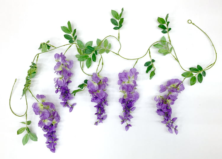 造花 藤の花コード 180cm - 春の店舗飾り ディスプレー 装飾品 – 日本