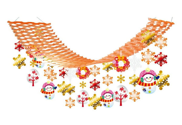 プリーツハンガー ウォームモコモコスノーマン