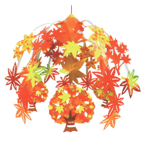【一点もの】ぽんちゃん☆秋の紅葉の飾り センター 紅葉狩り - 秋の店舗飾り ディスプレー 装飾品 – 日本の四季