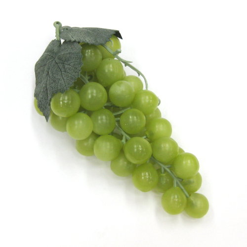 造花 ぶどう グレープの実 17cm グリーン色 - フェイクフルーツ・果物