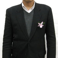 式典用造花記章（胸章 徽章） カトレア ピンク色