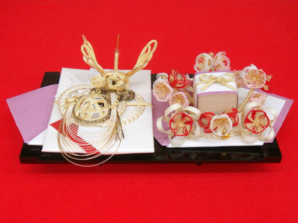 結納品 結納品 花 - 略式結納 結納金+指輪飾り – 日本の四季・行事の店 木瓜屋