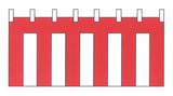 紅白幕 綿 90cmX5.4m（3間）