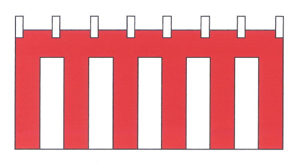 紅白幕 綿 90cmX9m（5間） お祭り 式典 セール 選挙に – 日本の四季・行事の店 木瓜屋