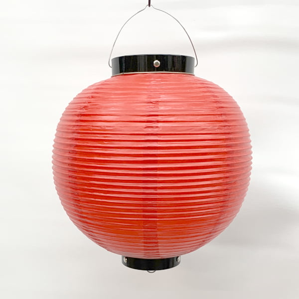 Tb120-6 20号長型 太針金提灯 赤 黒枠 ビニール提灯 | 58×114cm
