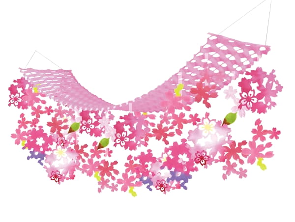 プリーツハンガー 春風そよぐ桜満開