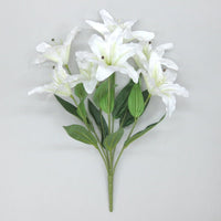 造花 カサブランカブッシュ 7輪付き