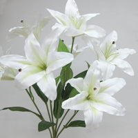 造花 カサブランカブッシュ 7輪付き